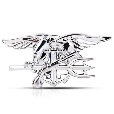 Navy Seals Trident Insignia Metal Sticker Car Badge