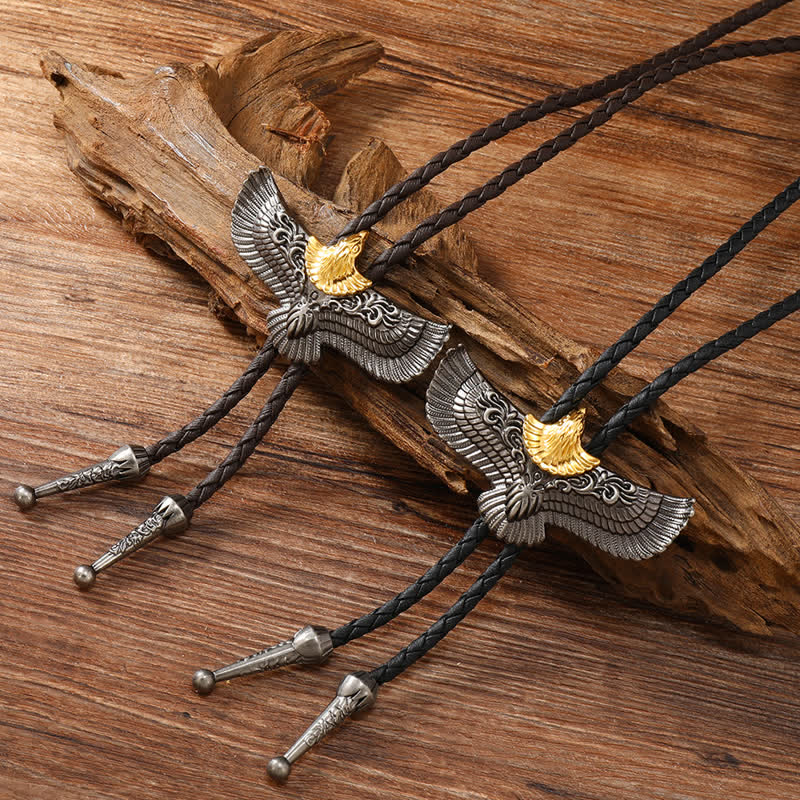Clearance: Retro Flying Eagle Spreading Wings Bolo Tie