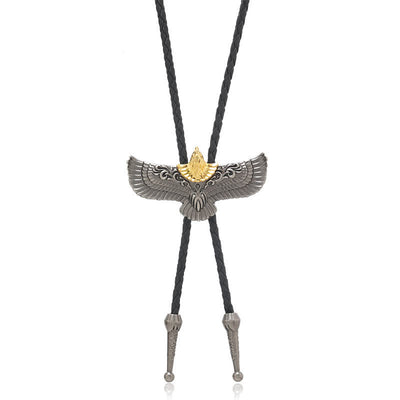 Clearance: Retro Flying Eagle Spreading Wings Bolo Tie