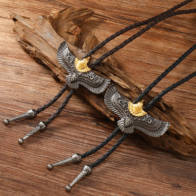 FREE Today:Retro Flying Eagle Spreading Wings Bolo Tie - image 0