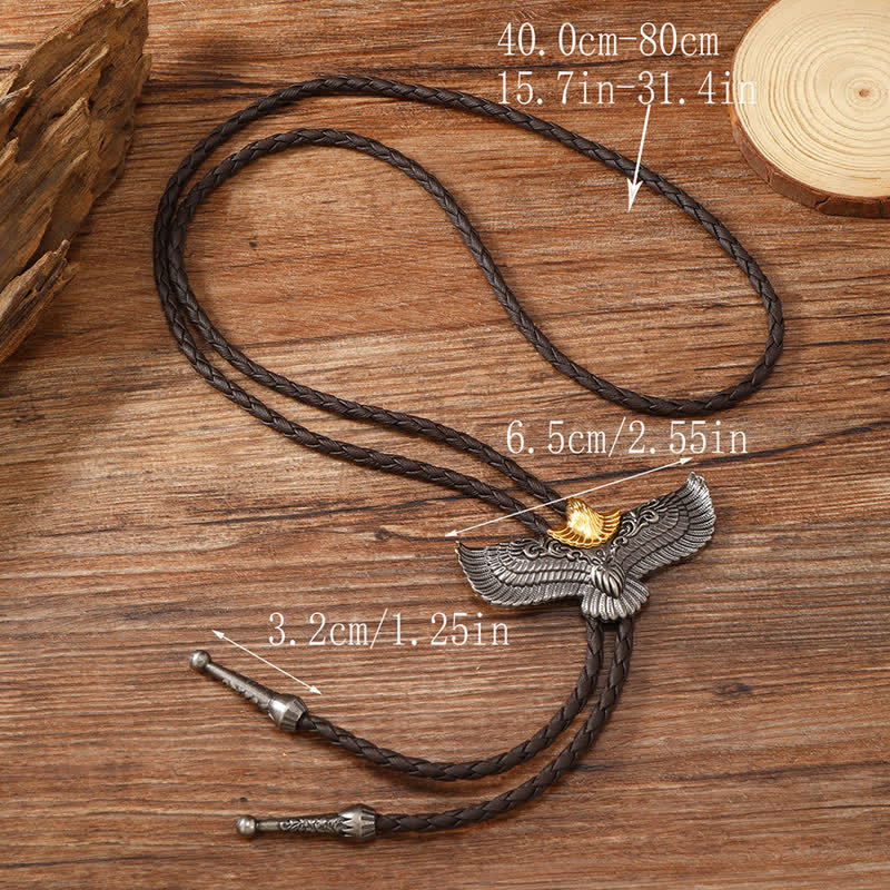 Clearance: Retro Flying Eagle Spreading Wings Bolo Tie