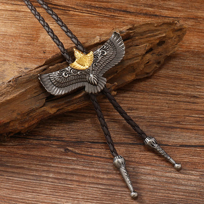 Clearance: Retro Flying Eagle Spreading Wings Bolo Tie
