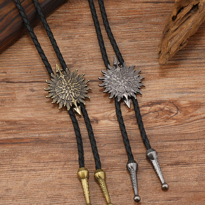 Clearance: Vintage Sunflower Arrow Design Bolo Tie