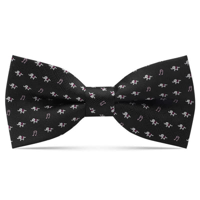 Kid's Interesting Cartoon Animal Motifs Bow Tie - Black Elephant - image 14