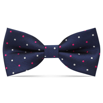 Kid's Interesting Cartoon Animal Motifs Bow Tie - Navy Dots - image 18