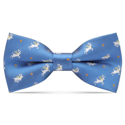 Kid's Interesting Cartoon Animal Motifs Bow Tie - Blue Deer - image 20