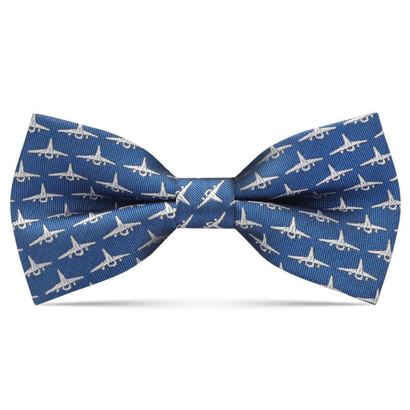 Kid's Interesting Cartoon Animal Motifs Bow Tie - Blue Plane - image 15