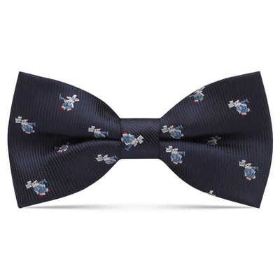 Kid's Interesting Cartoon Animal Motifs Bow Tie - Navy Rabbit - image 0