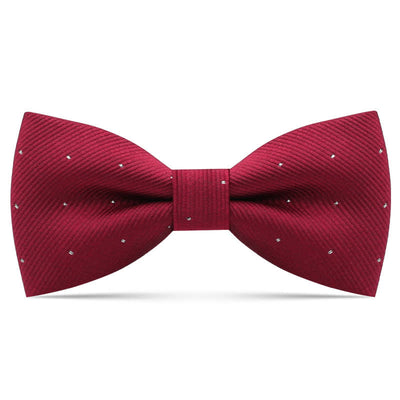 Kid's Interesting Cartoon Animal Motifs Bow Tie - Burgundy Polka Dot - image 9
