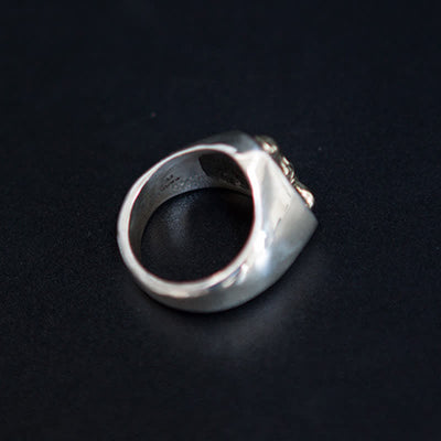 FT: Men's Domineering Rock Bull Horse Totem Opening Adjustable Ring - image 9