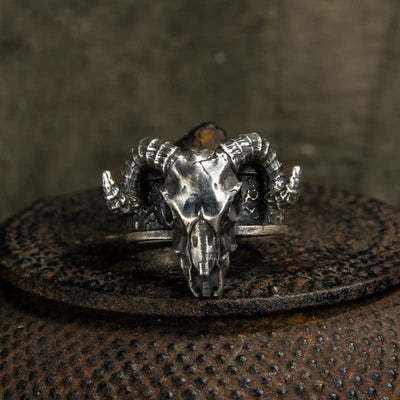 FREE Today: Men's Devil Hell Ghost Goat Opening Adjustable Ring - image 1