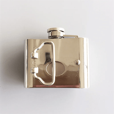 Men's DIY 2oz. Flying Eagle Leather Belt with Hidden Flask
