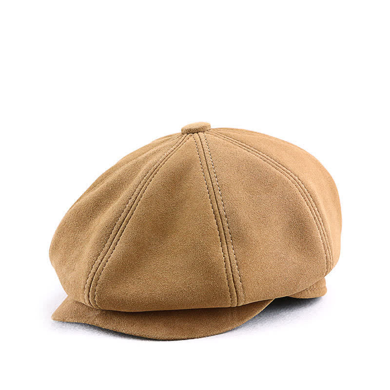 Retro Round Fine Texture Suede Newsboy Beret Hat – FloralTrip