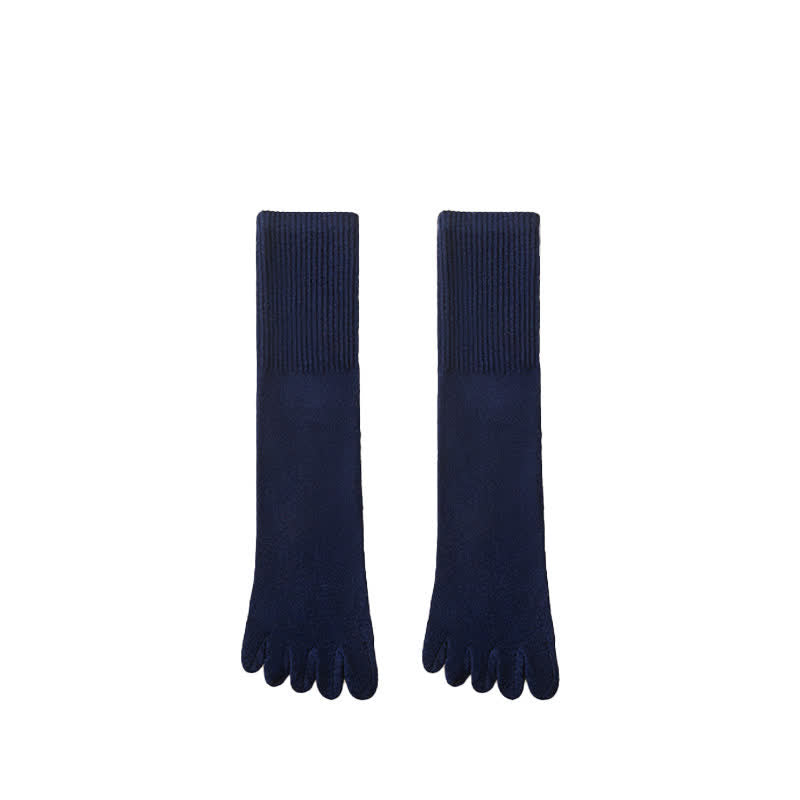 Men's Leisure Split-Toe Wool Blend Athletic Crew Socks