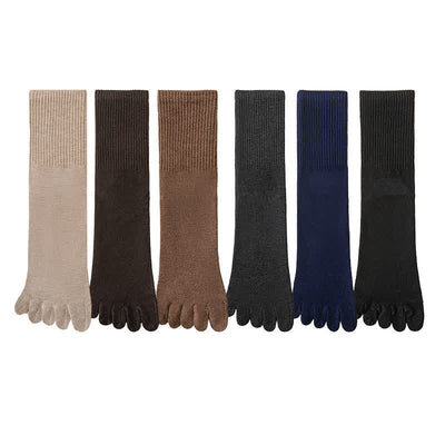 Men's Leisure Split-Toe Wool Blend Athletic Crew Socks