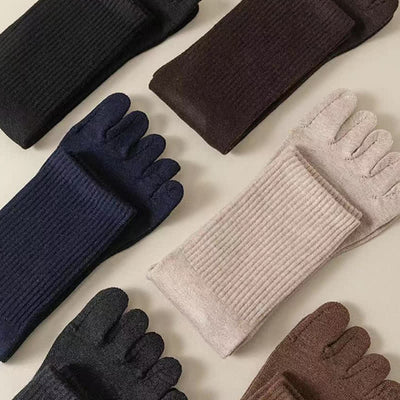 Men's Leisure Split-Toe Wool Blend Athletic Crew Socks