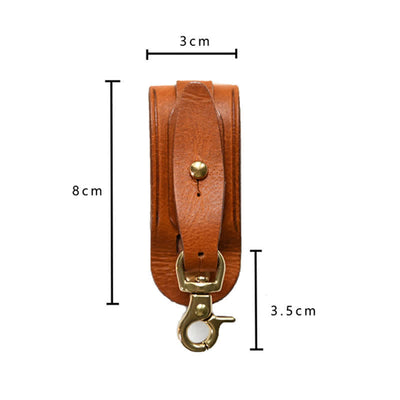 Handmade Belt Loop Key Hanging Holder Leather Keychain