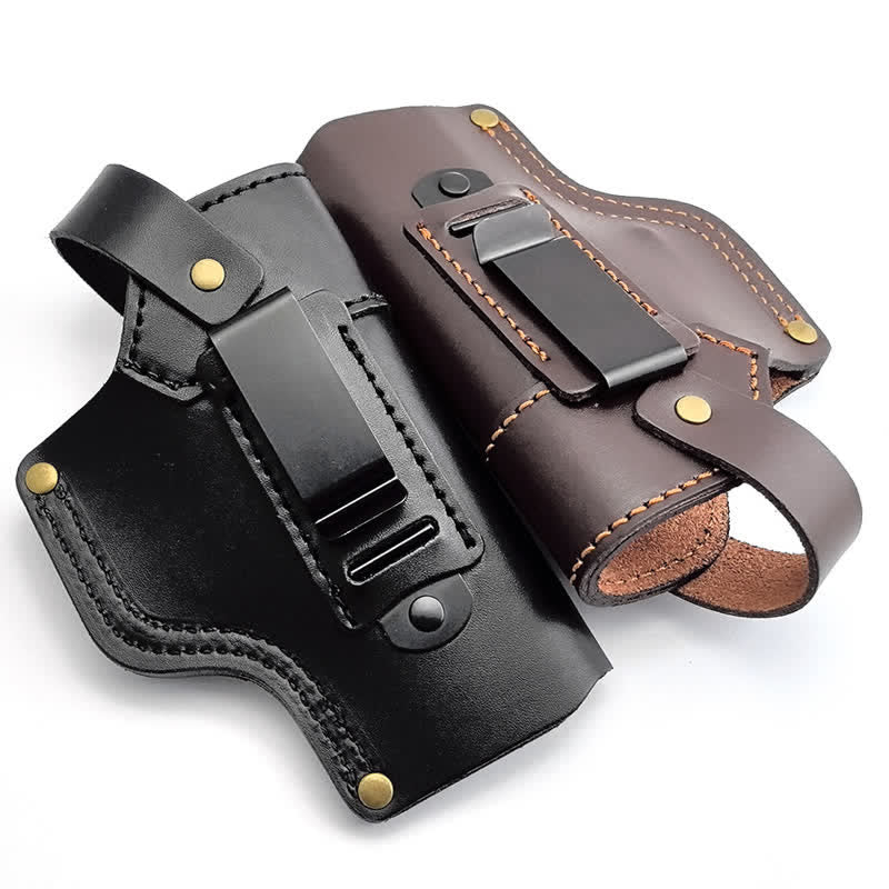 Lion Rivet Leather Holster With Retention Strap Belt Bag – FloralTrip