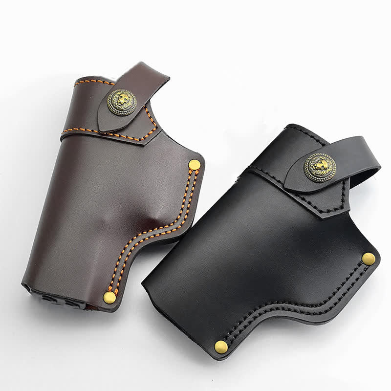 Lion Rivet Leather Holster With Retention Strap Belt Bag – FloralTrip