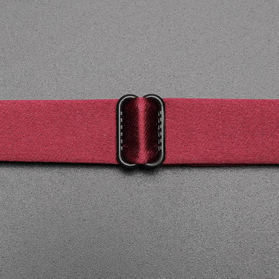 Men's Burgundy Metal Leaves Embellishment Bow Tie
