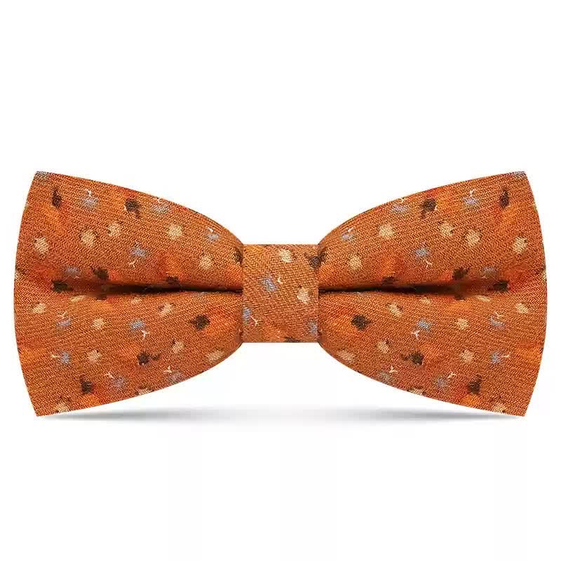 Men's Delicate Floral printed Design Cotton Bow Tie