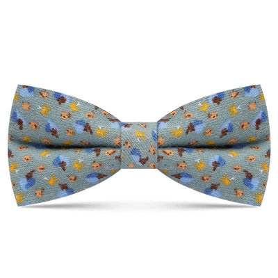 Men's Delicate Floral printed Design Cotton Bow Tie