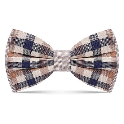 Men's Simply Classy Plaid Pattern Bow Tie