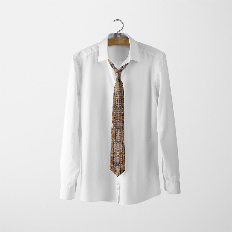 Men's Fun Stylish Animal Skin Printed Necktie
