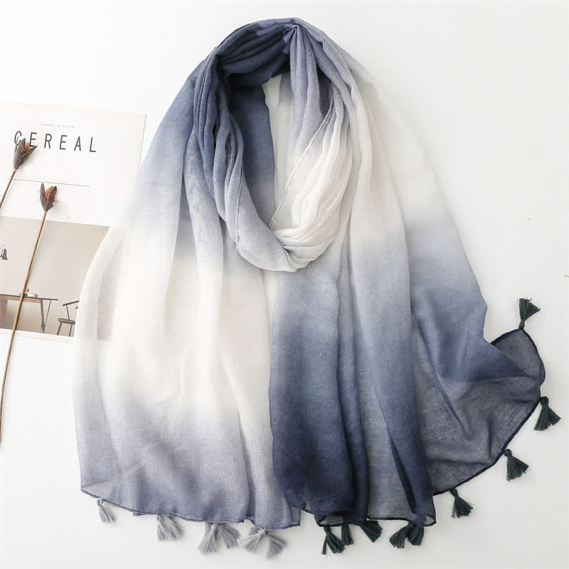Women's Fresh Unique Gradient Color Thin Scarf – FloralTrip