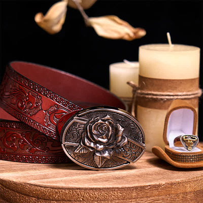 Functional DIY Hidden Knife Belt Buckle Retro Bull Ring Bundle Set