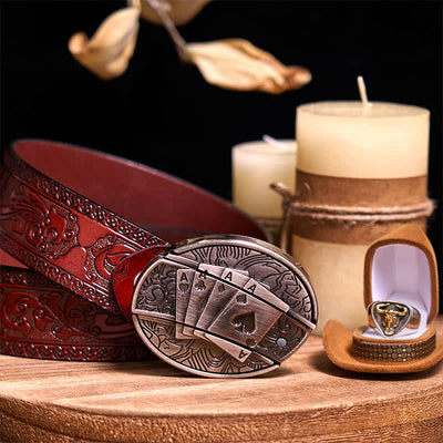 Functional DIY Hidden Knife Belt Buckle Retro Bull Ring Bundle Set