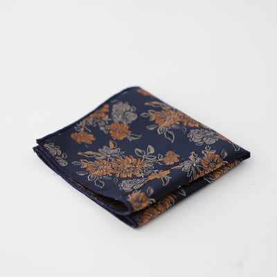 Men's Artsy Floral Leave Pattern Pocket Square