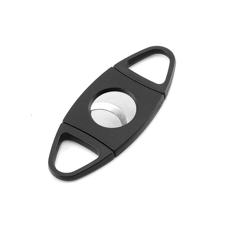 Black Double Blades Scissors Pocket Cigar Cutter