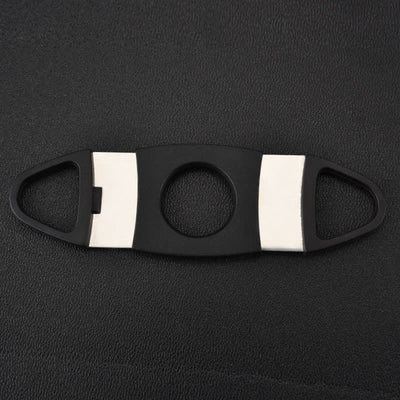 Black Double Blades Scissors Pocket Cigar Cutter