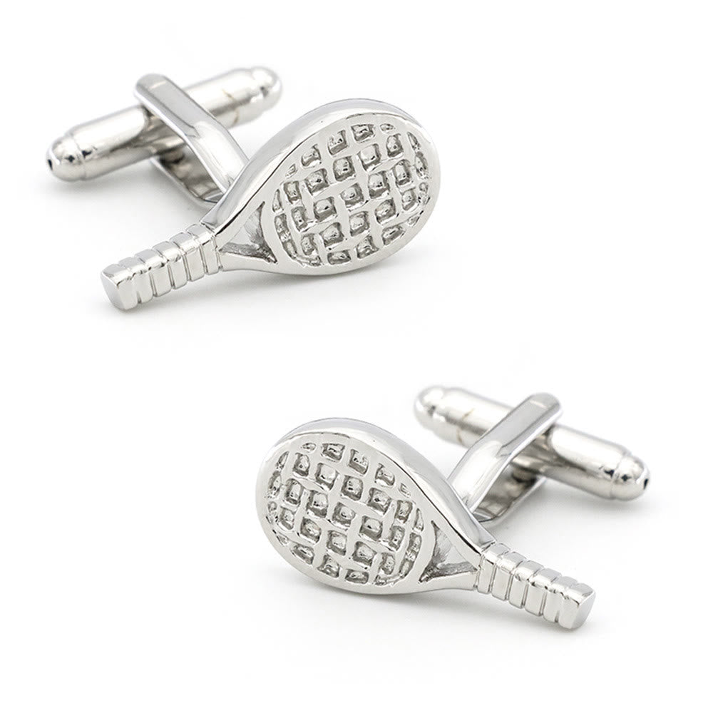 Men's 1 Pair Tennis Racket Button Covers Set Cufflinks – FloralTrip