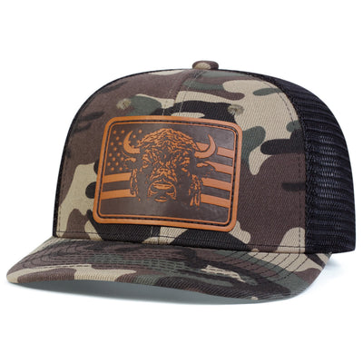 Bull's Head Flag Adjustable Trucker Hat