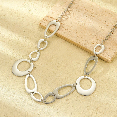 Women's Silver Ring Chain Belt Metal Waist Chain