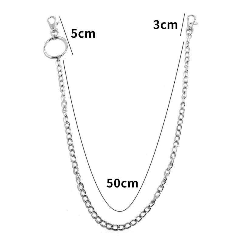 Punk Belt Chain Three Layers Gothic Waist Chain