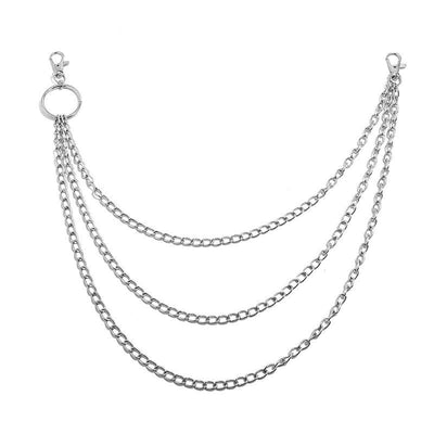 Punk Belt Chain Three Layers Gothic Waist Chain