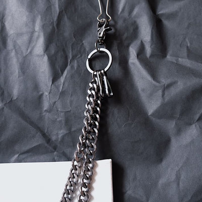Punk Belt Chain Double Pistol Skull Metal Chain