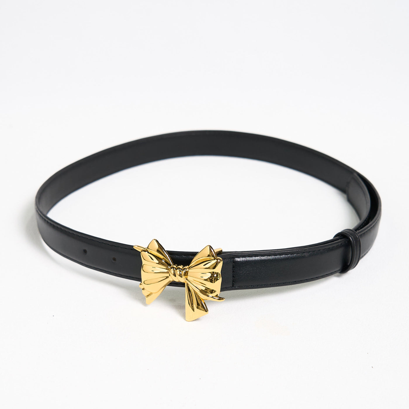Women's Western Cowgirl Bowknot Buckle Leather Belt