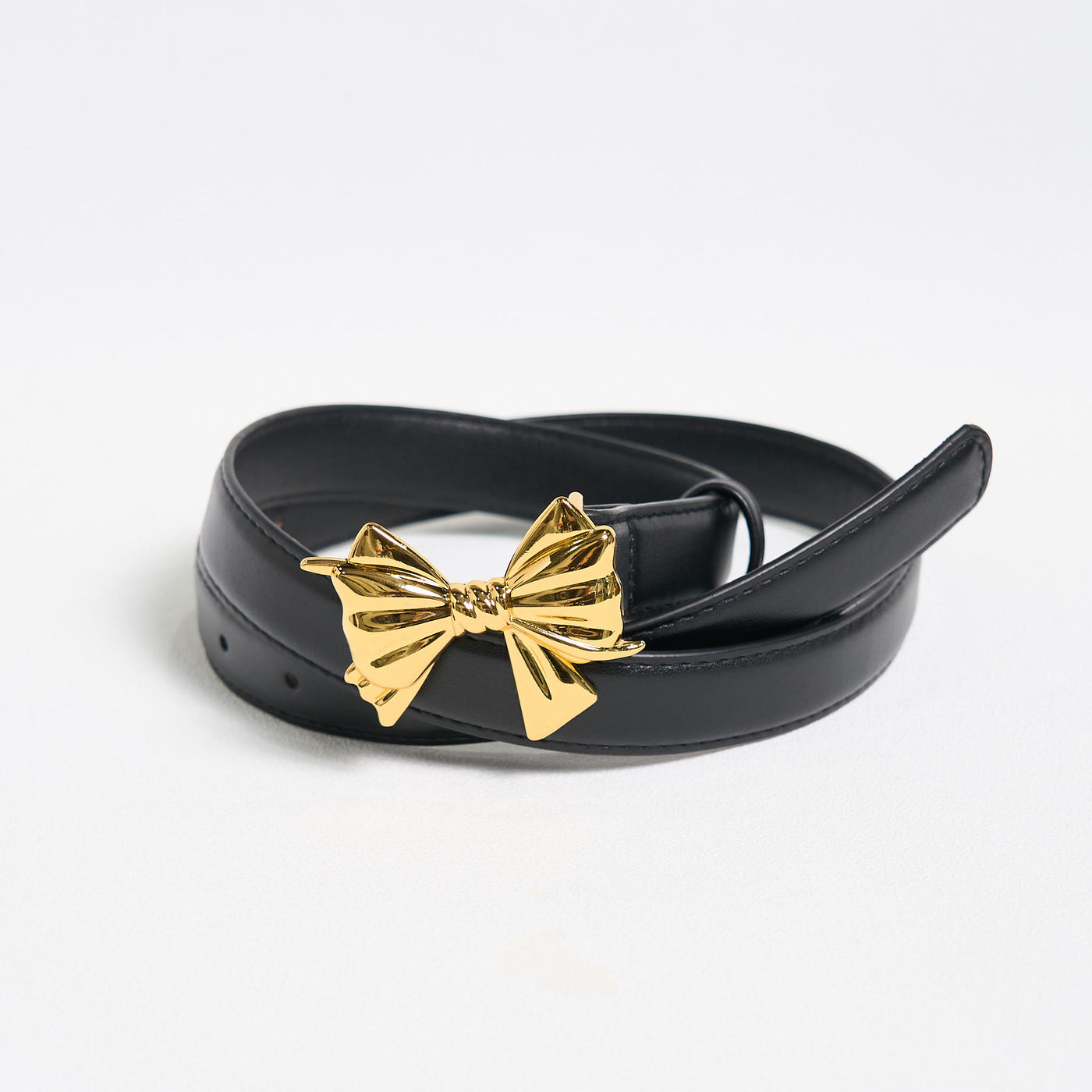 Women's Western Cowgirl Bowknot Buckle Leather Belt