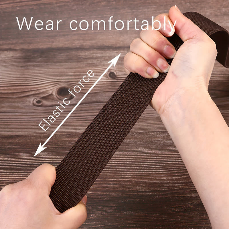Men's Stretch Nylon Magnet Buckle Belt