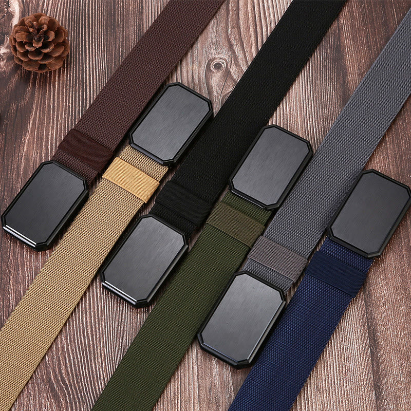 Men's Stretch Nylon Magnet Buckle Belt