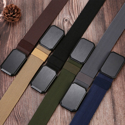 Men's Stretch Nylon Magnet Buckle Belt