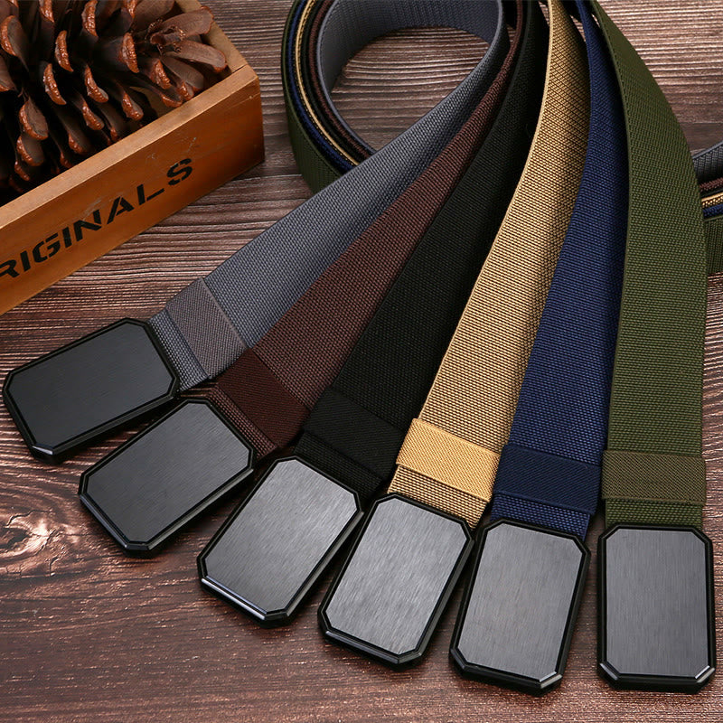 Men's Stretch Nylon Magnet Buckle Belt