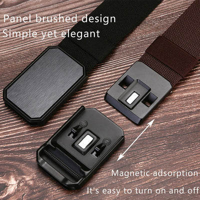 Men's Stretch Nylon Magnet Buckle Belt