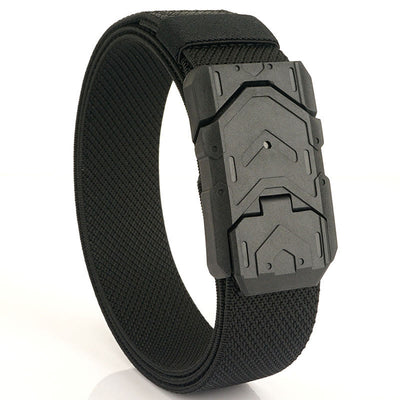 Men's Quick Release Magnetic Buckle Stretchable Nylon Belt