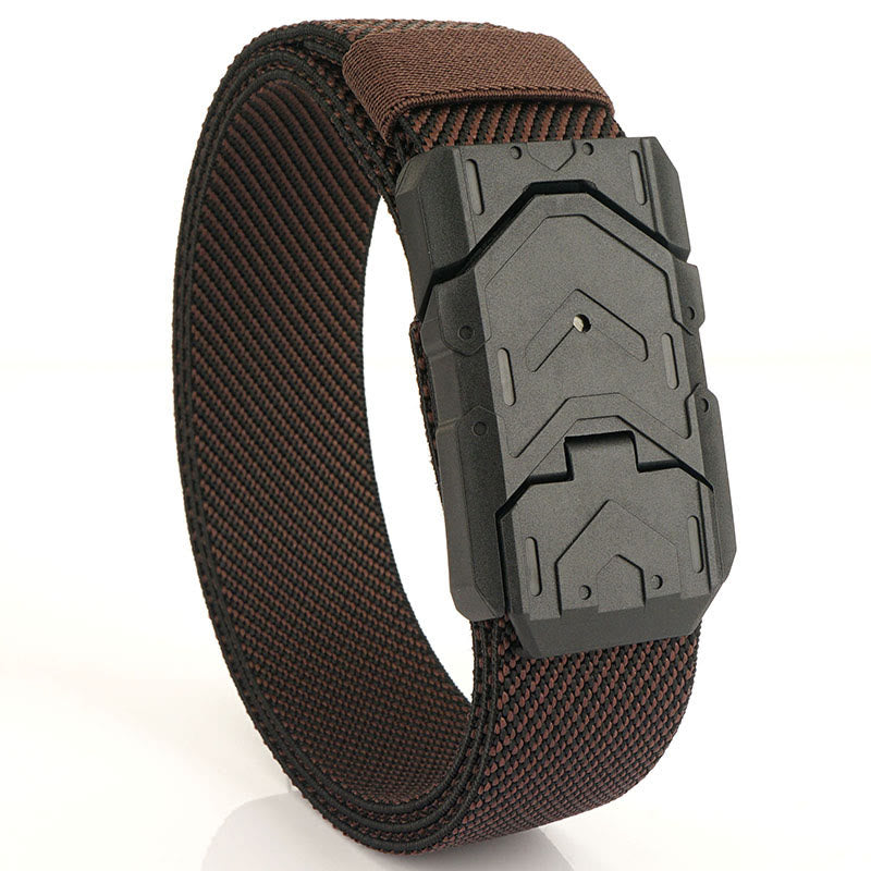 Men's Quick Release Magnetic Buckle Stretchable Nylon Belt