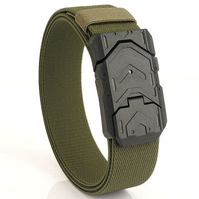 Men's Quick Release Magnetic Buckle Stretchable Nylon Belt